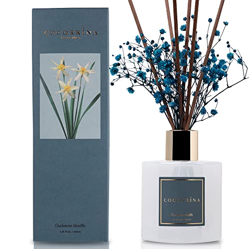Cocorrína Premium Reed Diffuser Set with Preserved Babys Breath &...