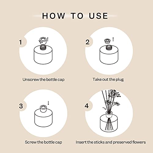 Cocorrína Premium Reed Diffuser Set with Preserved Babys Breath &...