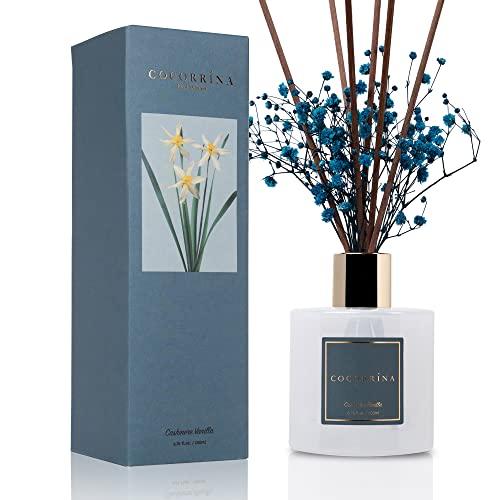 Cocorrína Premium Reed Diffuser Set with Preserved Babys Breath &...