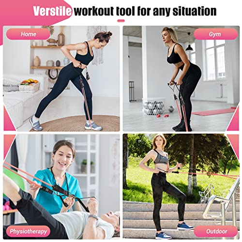 Resistance Bands with Handles for Women Men, 5 Level Exercise Band...