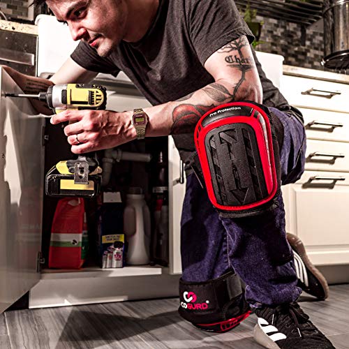 COGURD Professional Gel Knee Pads for Work Construction, Gardening...