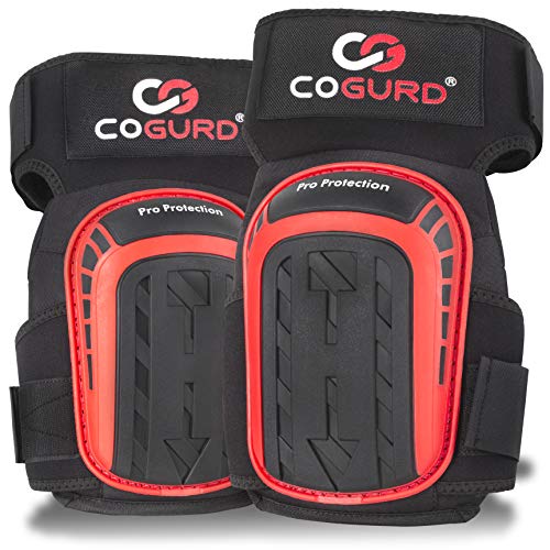 COGURD Professional Gel Knee Pads for Work Construction, Gardening...