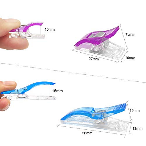 Coideal Sewing Clips 100 Pcs, 2 Sizes/75+25 Wonder Clips for Quilt...