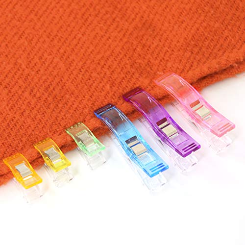 Coideal Sewing Clips 100 Pcs, 2 Sizes/75+25 Wonder Clips for Quilt...