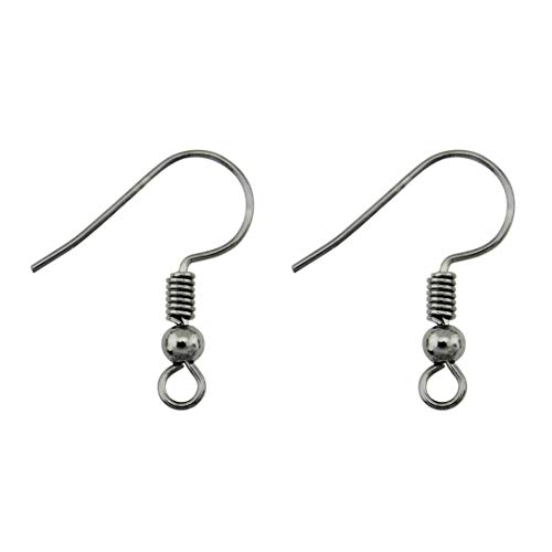 100 Pairs Black Color Earwires French Earring Hooks/Dangle Ear...