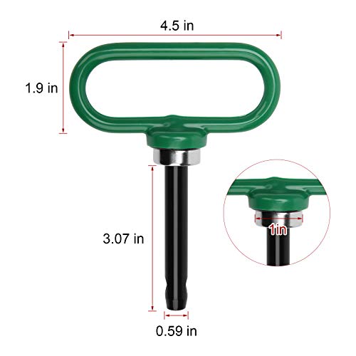 COITEK Magnetic Hitch Pin, Strong Magnet Trailer Gate Pin for Lawn...