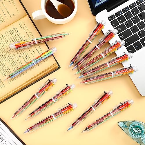 Colarr 24 Pcs 6 in 1 Multicolor Ballpoint Pen Welcome Back to Scho...