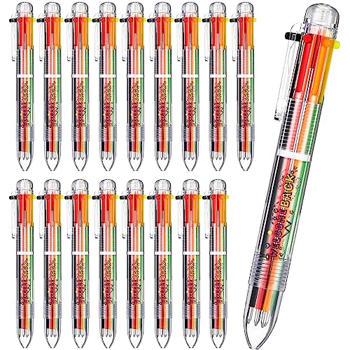 Colarr 24 Pcs 6 in 1 Multicolor Ballpoint Pen Welcome Back to Scho...