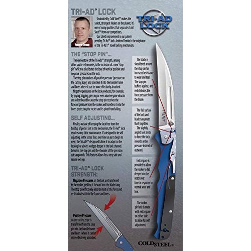 Cold Steel Recon 1 Folder Clip Pt. 4In Bold 9-3/8In Overall Foldin...