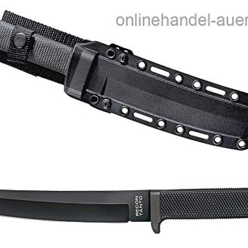 Cold Steel Recon Tanto Fixed Blade Knife with Sheath, SK-5 Steel