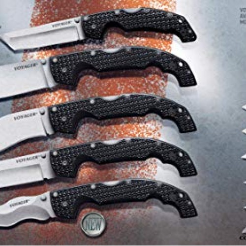 Cold Steel Voyager Series Folding Knife with Tri-Ad Lock and Pocke...