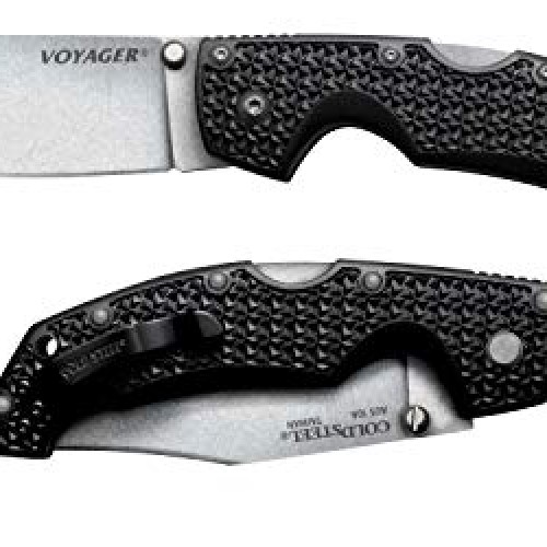 Cold Steel Voyager Series Folding Knife with Tri-Ad Lock and Pocke...