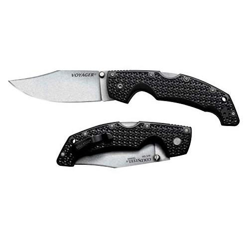 Cold Steel Voyager Series Folding Knife with Tri-Ad Lock and Pocke...