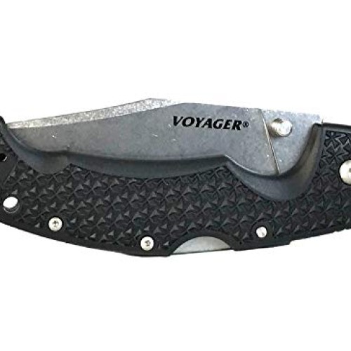 Cold Steel Voyager Series Folding Knife with Tri-Ad Lock and Pocke...