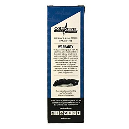 Cold Steel Voyager Series Folding Knife with Tri-Ad Lock and Pocke...