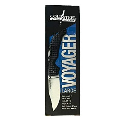 Cold Steel Voyager Series Folding Knife with Tri-Ad Lock and Pocke...