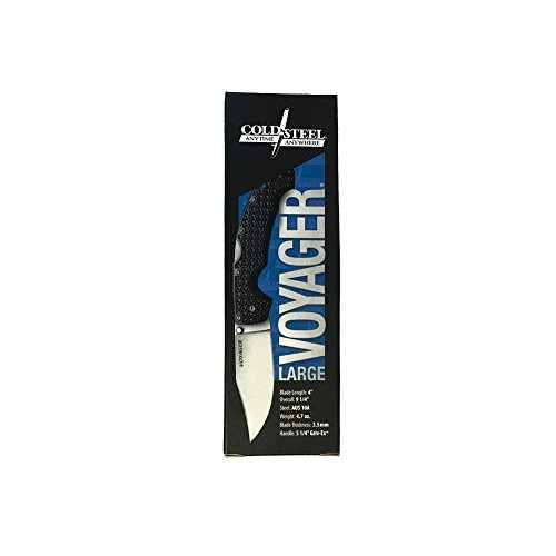 Cold Steel Voyager Series Folding Knife with Tri-Ad Lock and Pocke...