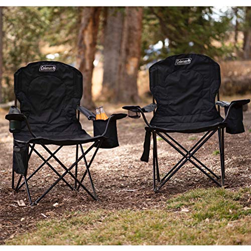 Coleman Camping Chair with 4 Can Cooler | Chair with Built In 4 Ca...