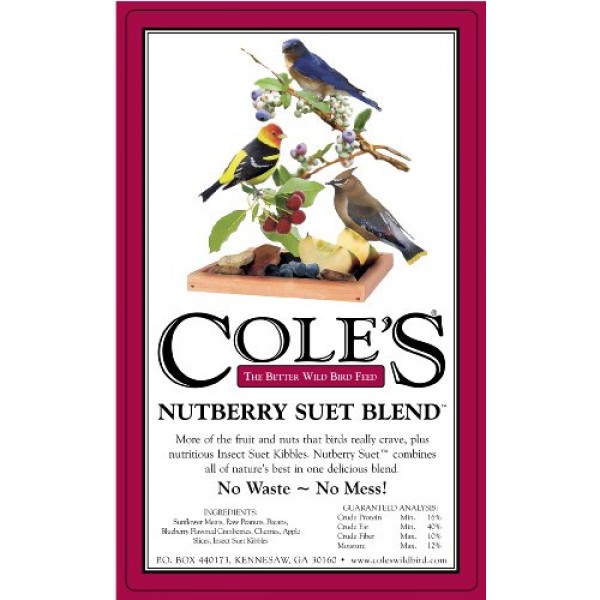 Coles Wild Bird Products NB20 20 Pound Nutberry Suet Blend