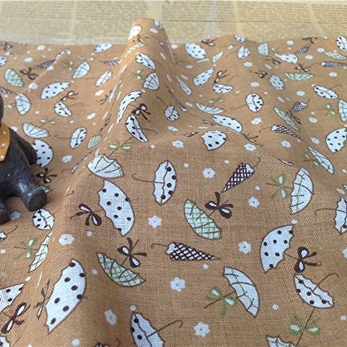 collectvoice 7Pcs Polka Dot Flower Pattern Cotton Fabrics,25x25cm ...