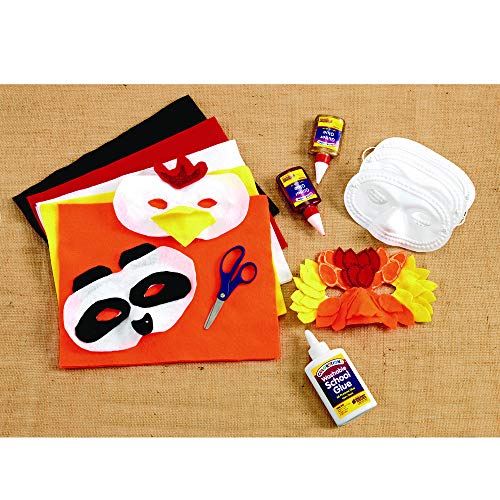 Colorations 100% Polyester Felt Sheets 6 x 9, 10 colors, 1mm Thi...