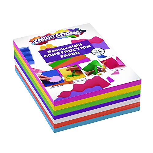 Colorations BRITESTK Bright Construction Paper Smart Pack Multicol...