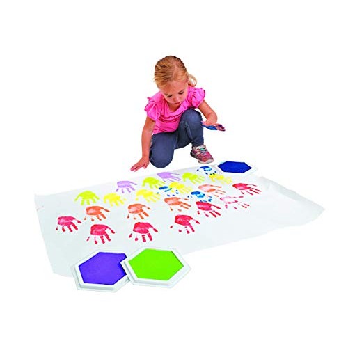 Colorations Classic Primary Colors Jumbo Washable Stamp Pads Washa...