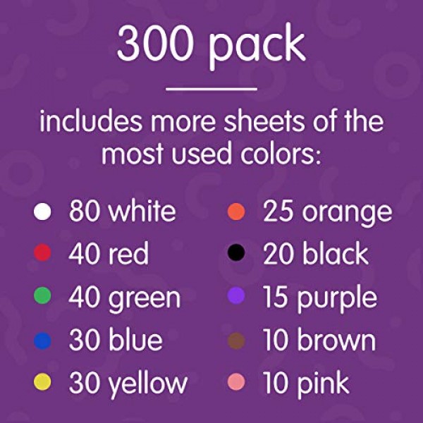 Colorations Construction Paper Pack, 10 Assorted Colors, 12 x 18...