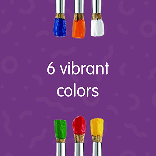 Colorations Simply Washable Tempera Paints, 8 fl oz, Set of 6 Colo...