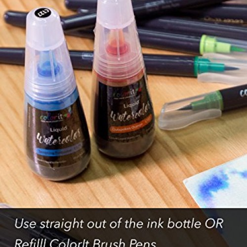 ColorIt Liquid Watercolor Ink 1oz Bottle Dashing Dark Green C139 -...