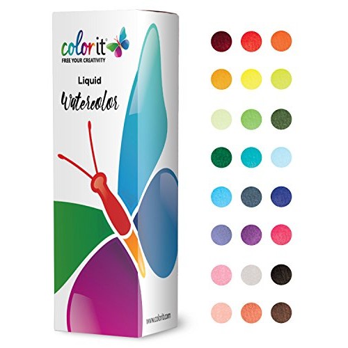 ColorIt Liquid Watercolor Ink 1oz Bottle Dashing Dark Green C139 -...