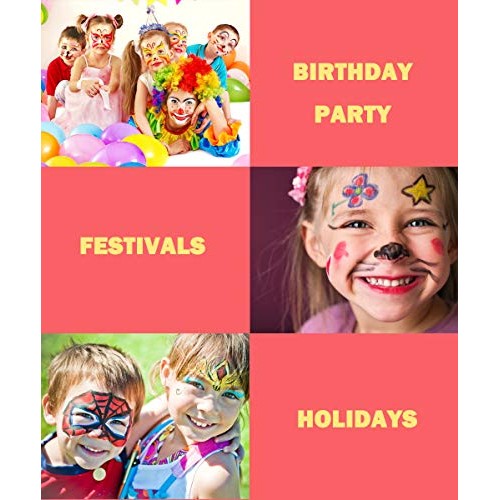 ColorMaster Face Paint Crayons for Kids– 12 Pearl/Metallic & Neon ...
