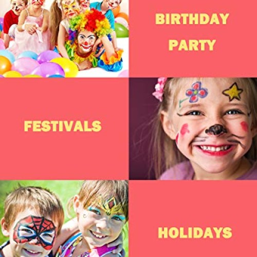 ColorMaster Face Paint Crayons for Kids– 12 Pearl/Metallic & Neon ...