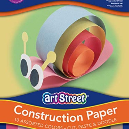 Pacon Art Street Lightweight Construction Paper, 10 Assorted Color...
