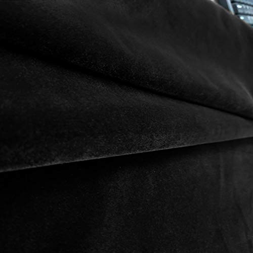 Black Self Adhesive Velvet Fabric Sticky Felt Sheets for Art & Cra...