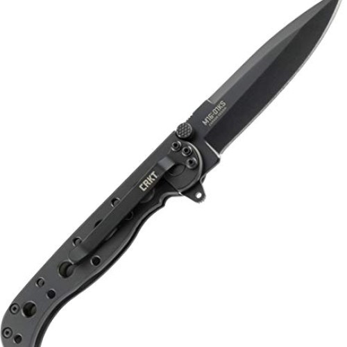 CRKT M16-01KS EDC Folding Pocket Knife: Everyday Carry, Black Blad...