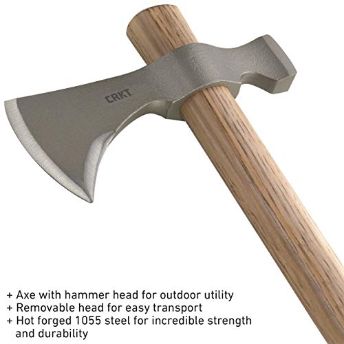 CRKT Woods Chogan Tomahawk Axe: RMJ T-Hawk Lightweight Outdoor Cam...