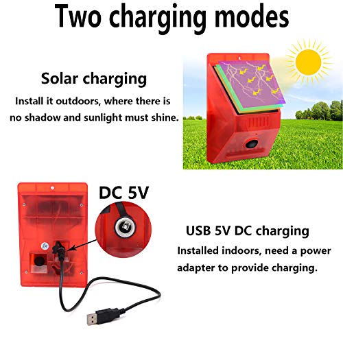 Comboss Solar Strobe Light with Remote Controller, Solar Strobe Li...