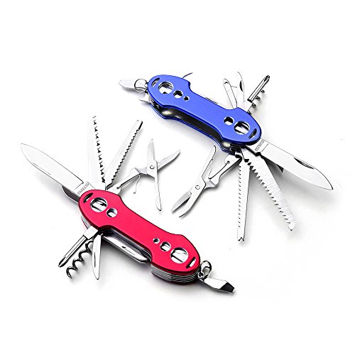 COMEBO 2 PCS Pack Stainless Steel Swiss Style Army Pocket Knife Mu...