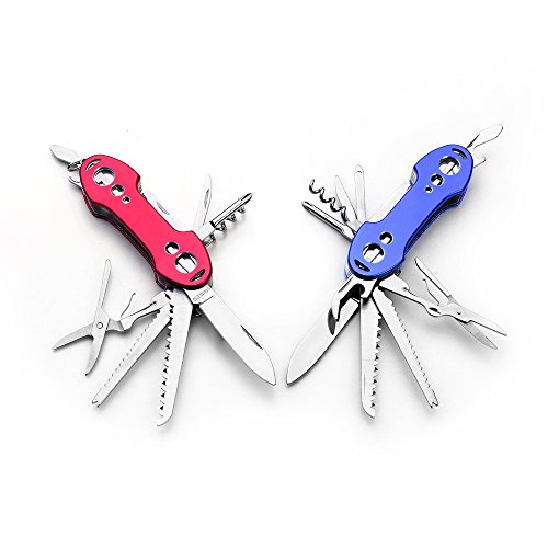 COMEBO 2 PCS Pack Stainless Steel Swiss Style Army Pocket Knife Mu...