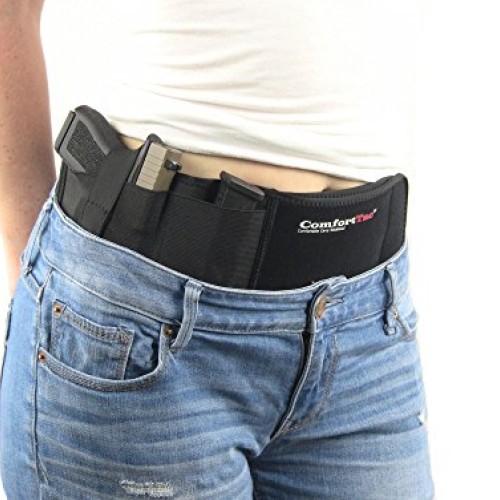 Ultimate Belly Band Holster for Concealed Carry | Black | Fits ...
