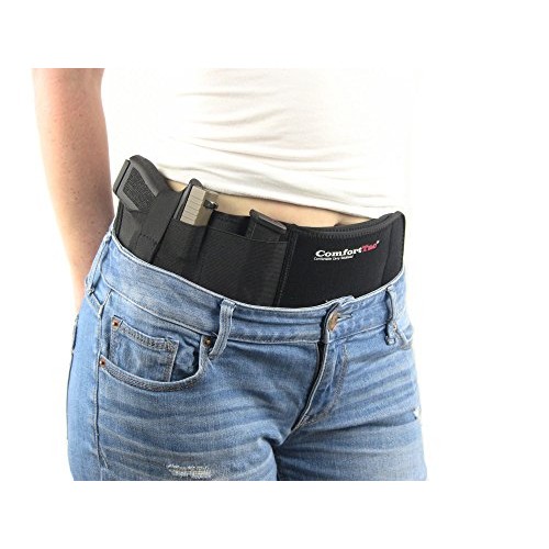 Ultimate Belly Band Holster for Concealed Carry | Black | Fits ...
