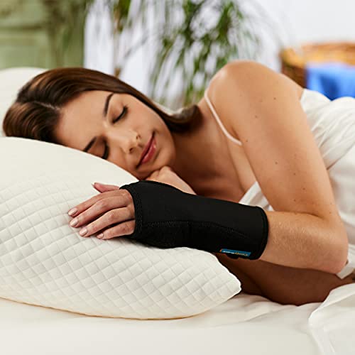 Night Wrist Sleep Support Brace - Fits Both Hands - Cushioned to H...