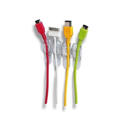 Command 17017CLR-VP Round Cord Clip, 10 Clips, Clear, 10 Clips