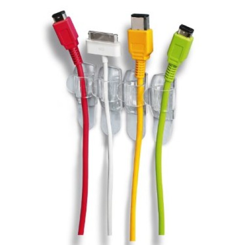 Command 17017CLR-VP Round Cord Clip, 10 Clips, Clear, 10 Clips