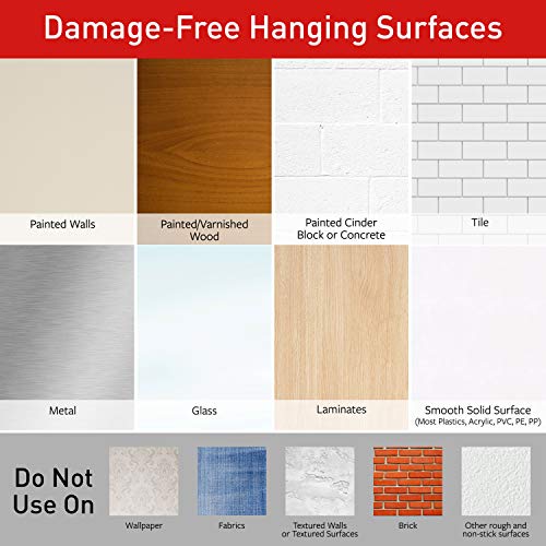 Command Large Replacement Strips, Re-Hang Indoor Hooks GP023-20NA