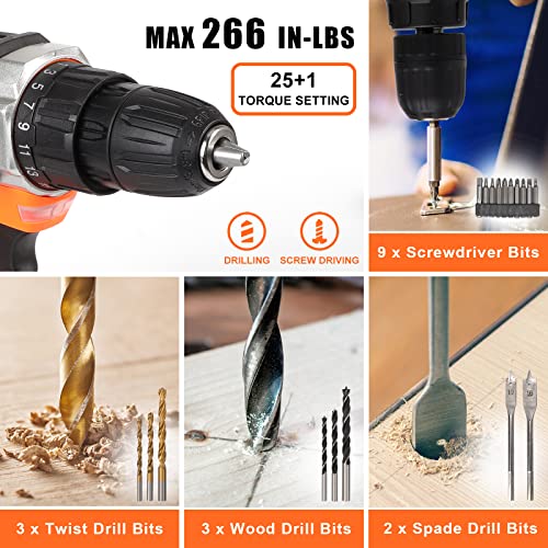 COMOWARE 153 Pcs Home Tool Kit with Drill, Tool Set with Drill, 16...