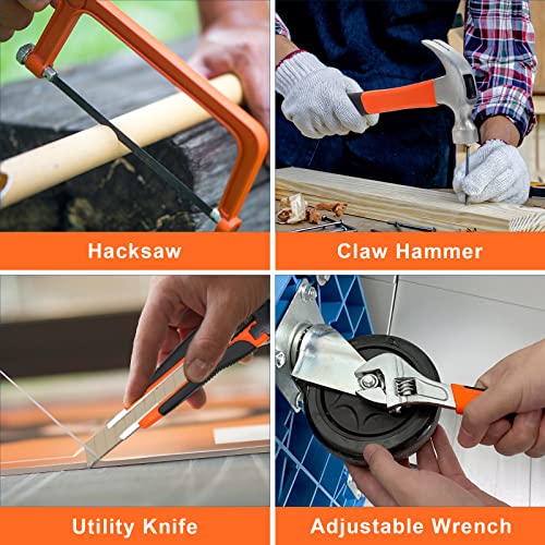 COMOWARE 153 Pcs Home Tool Kit with Drill, Tool Set with Drill, 16...