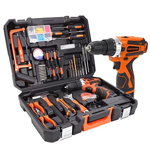 COMOWARE 153 Pcs Home Tool Kit with Drill, Tool Set with Drill, 16...
