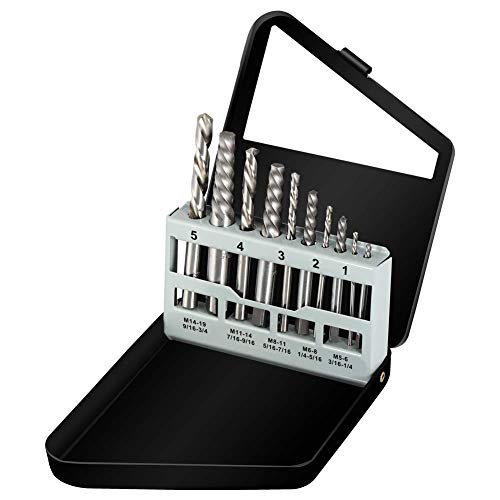 COMOWARE Screw Extractor & Left Hand Drill Bit Set- Broken Bolt Re...